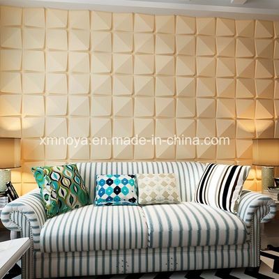 Plant Fibre Board 3D Panel for Colorful Soundproofing in Living Room Wall Decorative