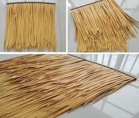 500*500mm Plain Waterproof Artificial Wheat Straw Thatched Roof Gazebo Hut Roof Thatch