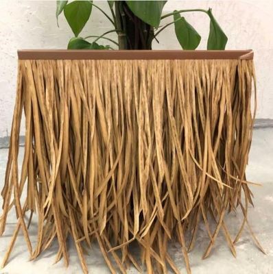 Customized Fireproof Synthetic Tropical Thatch Roofing Tiles for Hotel HDPE Tiki Huts