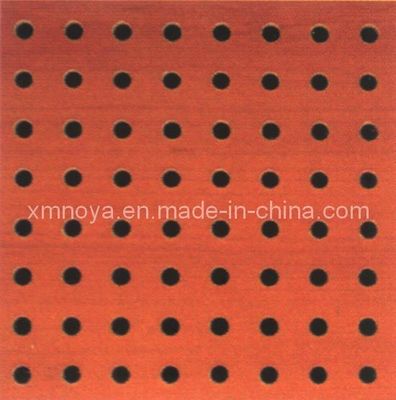Replaceable Sound Absorption Perforated Wooden Acoustic Board for Wall Decoration