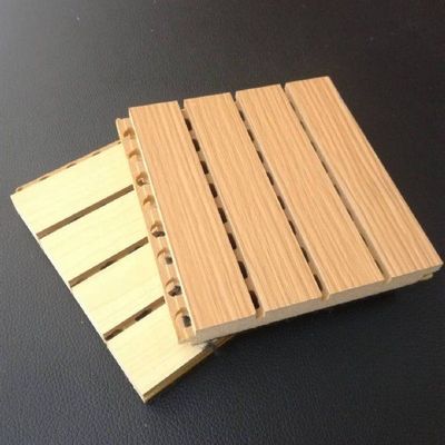 Fireproof Grade A1 Wooden Panel for Wall and Ceiling Decor Acoustic Sound Absorption