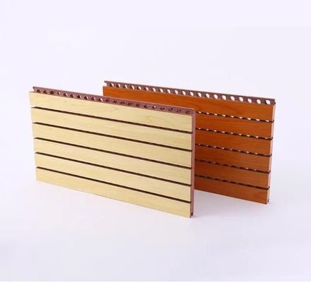 Eco-Friendly E1 Stripe Design Wooden Board Acoustic Panel Insulation and Reflection