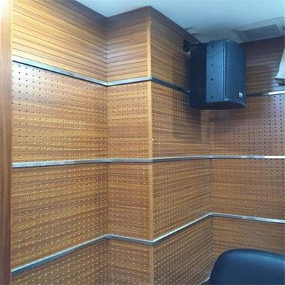 Eco-Friendly E1 Stripe Design Wooden Board Acoustic Panel Insulation and Reflection