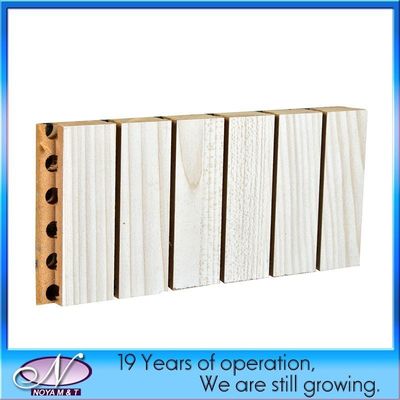 Eco-Friendly E1 Stripe Design Wooden Board Acoustic Panel Insulation and Reflection