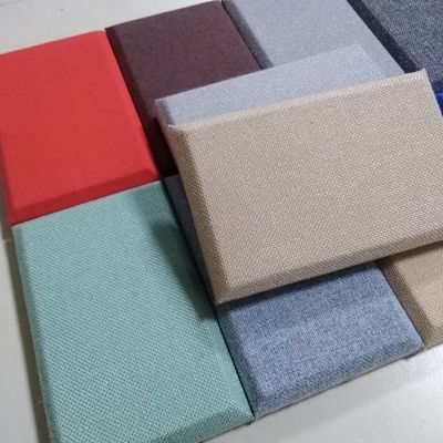 E1 Acoustical Sound Absorption Fiberglass Wall Panel for Replaceable Building Material