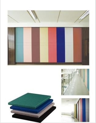E1 Acoustical Sound Absorption Fiberglass Wall Panel for Replaceable Building Material
