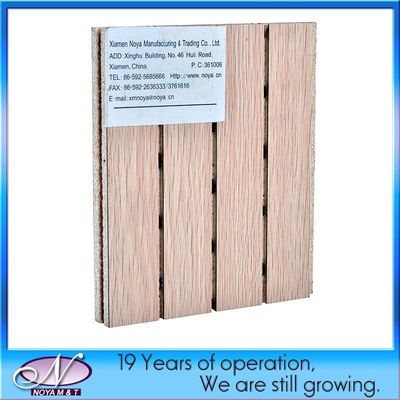 Wooden Acoustic Panels Fireproof Grade A1 and Easy to Install for Wall / Ceiling
