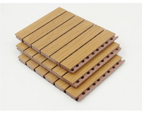 Wooden Acoustic Panels Fireproof Grade A1 and Easy to Install for Wall / Ceiling