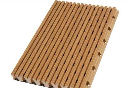 600*600 Square Edge Fireproof Acoustic Wooden MDF Wall Panel for Interior Decoration