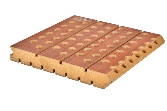 Decorative Wall Micro Perforated Acoustic Wooden Board with Square Edge DSC 9994