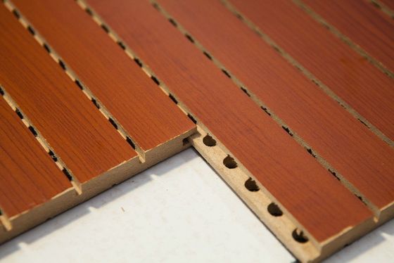 Decorative Wall Micro Perforated Acoustic Wooden Board with Square Edge DSC 9994