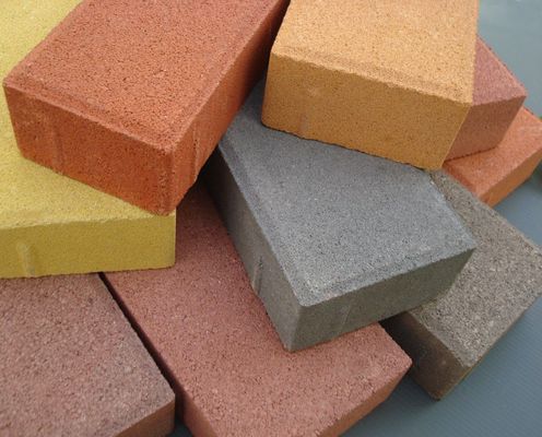 Suitable for Parking Lots and Common Lanes Brown Water Permeable Brick / Block Pavement