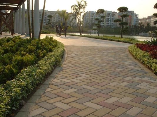 Water Permeable Ceramic Paving Stone Tile for Driveway and Walkways in Common Grey