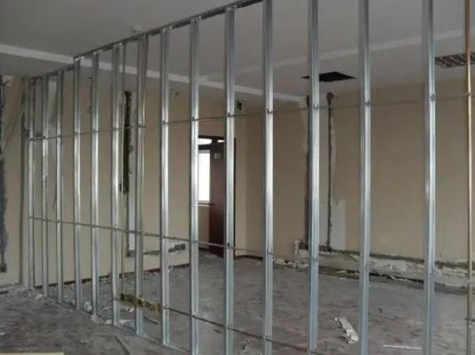 Galvanized Metal Profile for Wall Partition Material Not Perforated Steel Material