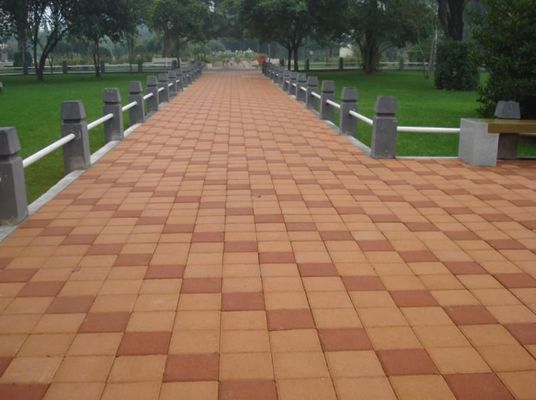 Stylish Sintering Grey and Red Ceramic Water Permeable Brick for Paver Driveway Garden
