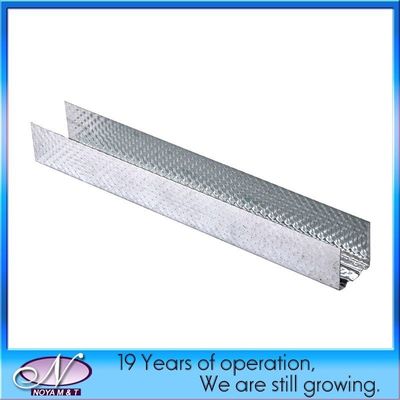 Not Perforated Steel Stud and Track Profile for Wall Partition Material Width 100mm