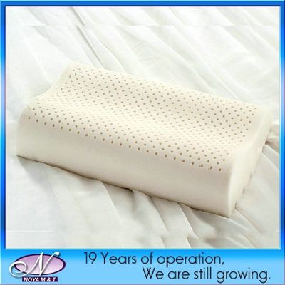 48*28*7/9cm Woven Fabric Talalay Latex Wave Pillow for Soft and Supportive Sleep