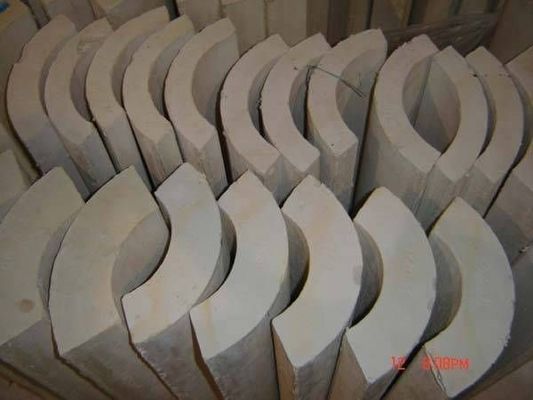 Calcium Silicate Pipe Thermal Insulation Building Construction Materials 220kg/m3 White