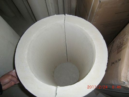Calcium Silicate Pipe Thermal Insulation Building Construction Materials 220kg/m3 White