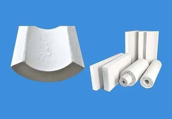 Glazed Tiles Enhance Fireproof Calcium Silicate Slabs / Pipes for Insulation