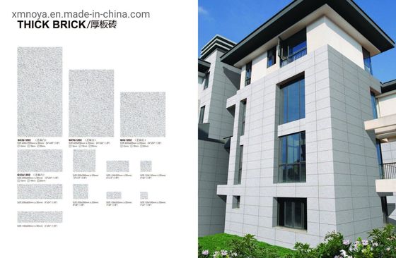 Thick Brick Block Grey Ceramic Paving Tiles in Stone Form for Sustainable