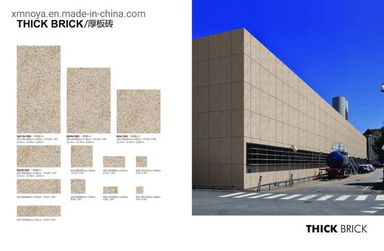 Thick Brick Block Grey Ceramic Paving Tiles in Stone Form for Sustainable