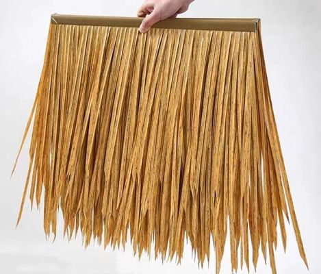 Traditional Style Synthetic HDPE Thatch Roof for Hotel Roofing Decoration