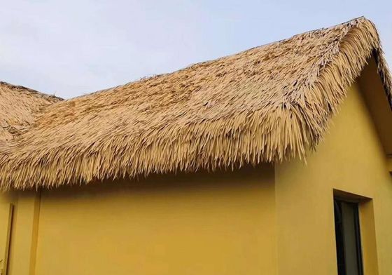 Hotel Ceiling Tile Natural Thatching Material / Eco Friendly Thatch Roofin With Natural Color