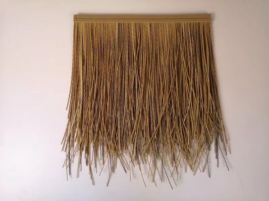 Natural Flat Surface Eco Friendly Bent Design Thatch Roof Tiles For Roof Wall Ceiling
