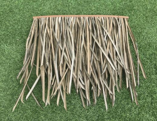 Natural Flat Surface Eco Friendly Bent Design Thatch Roof Tiles For Roof Wall Ceiling