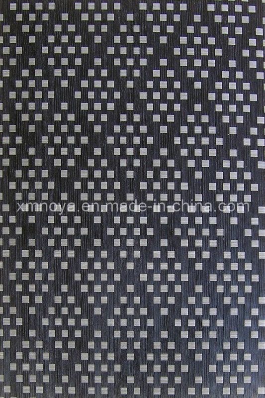 Black Woven Wood Veneer Board 1220*2440mm for Wall Decorative Purpose