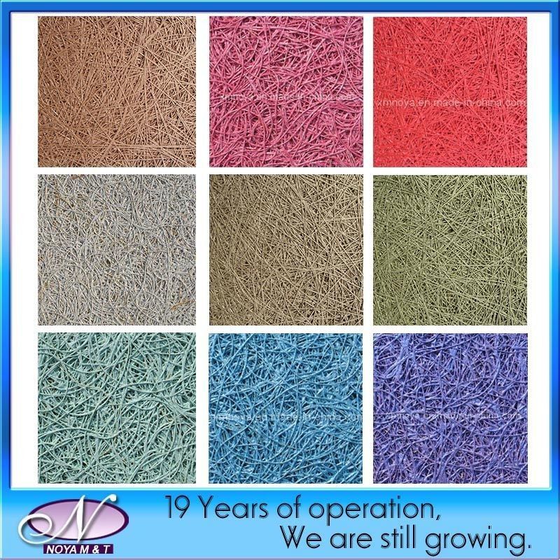 Ceiling Decoration with Colorful Acoustic Panels and Fiber Wood Wool Cement Board