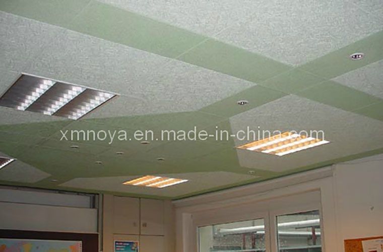 Veneer Surface Wood Wool Cement Board for Ceiling Decorative and Acoustic Sound Insulation