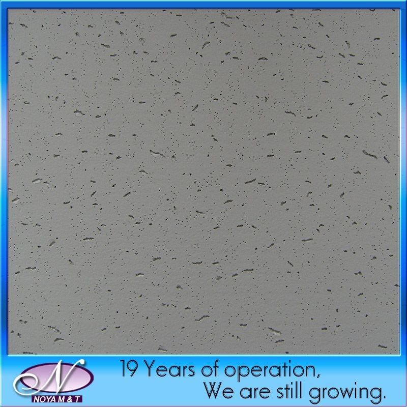 Spray Coating Acoustic Mineral Wool Ceiling Tile for Hotel Decoration and Insulation