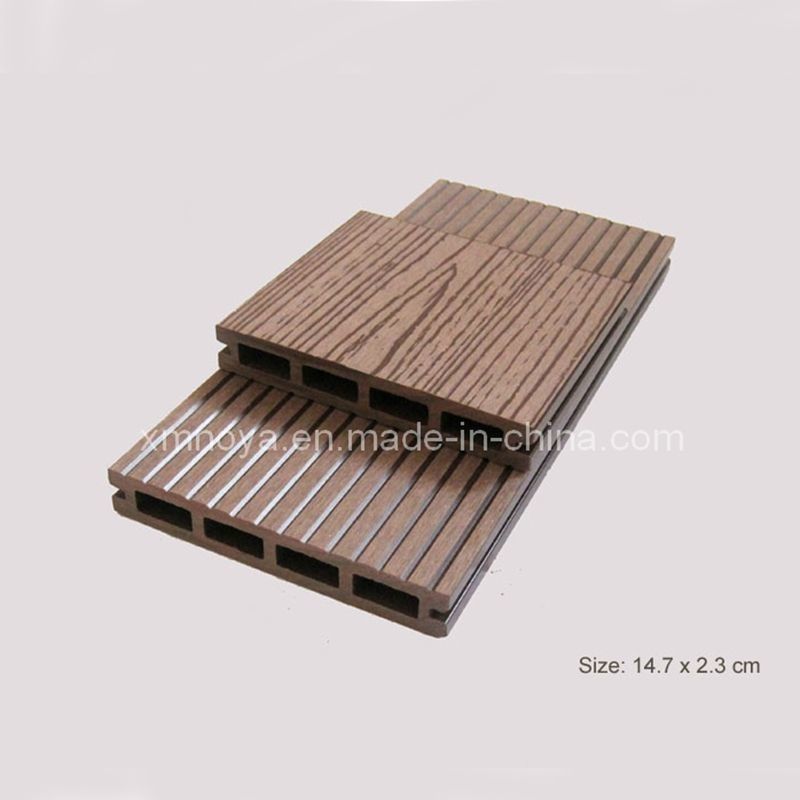 Outdoor Waterproof WPC Decking with Plastic Material and Various Size Choices