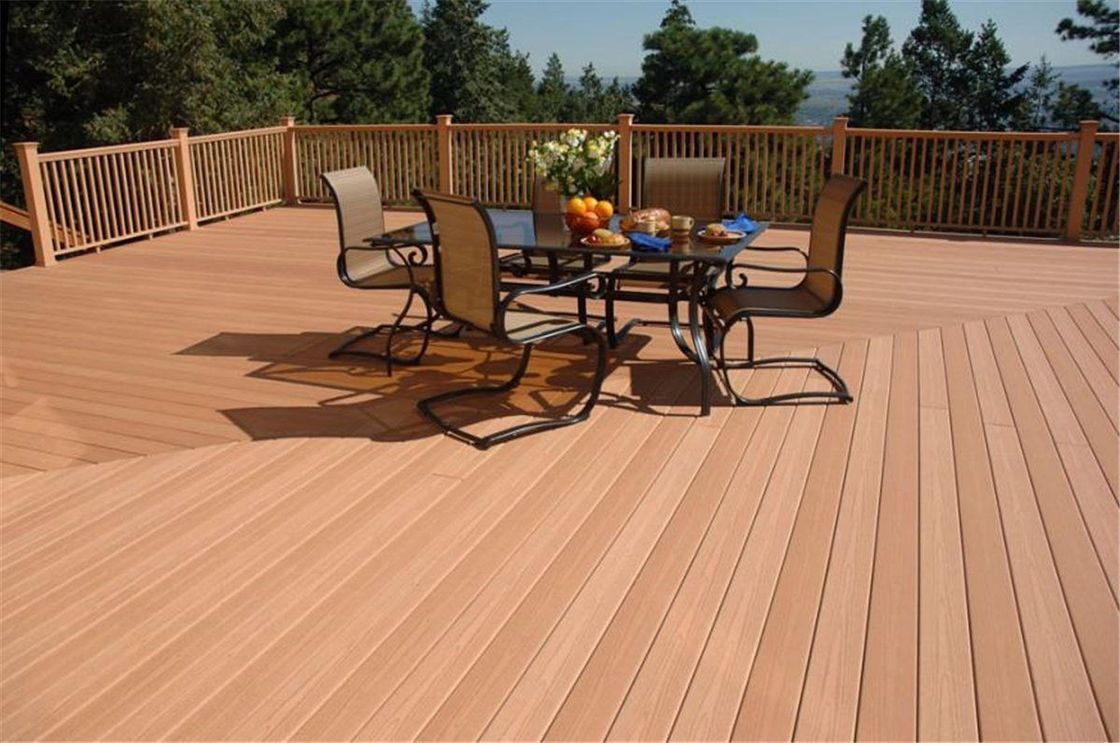 Type Composite Wood Floor 150mm*25mm for Outdoor Flooring Solid Wood Composite Floor