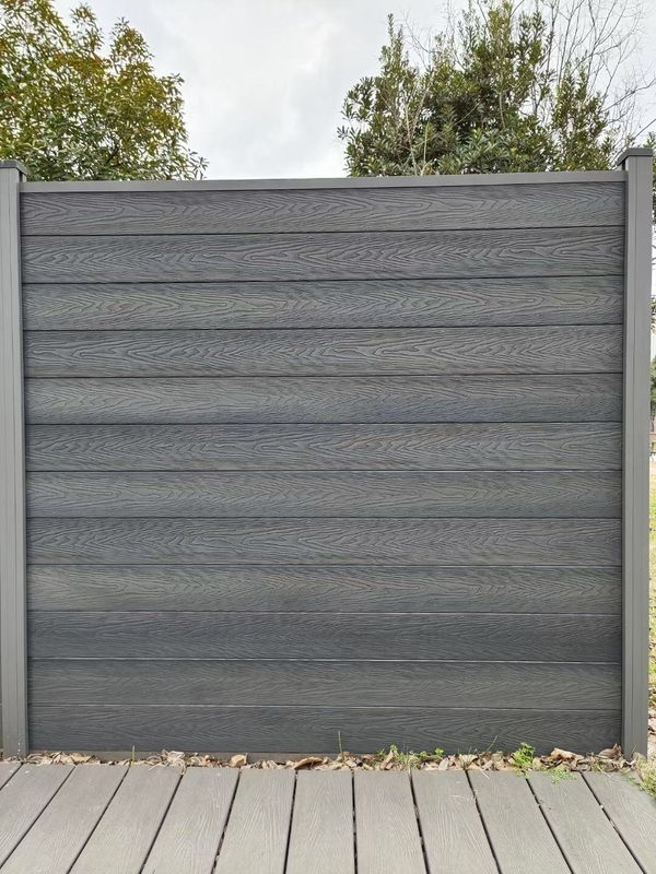 Wood Grain Surface Finish Waterproof WPC Decking Panel for External Wall Long-lasting
