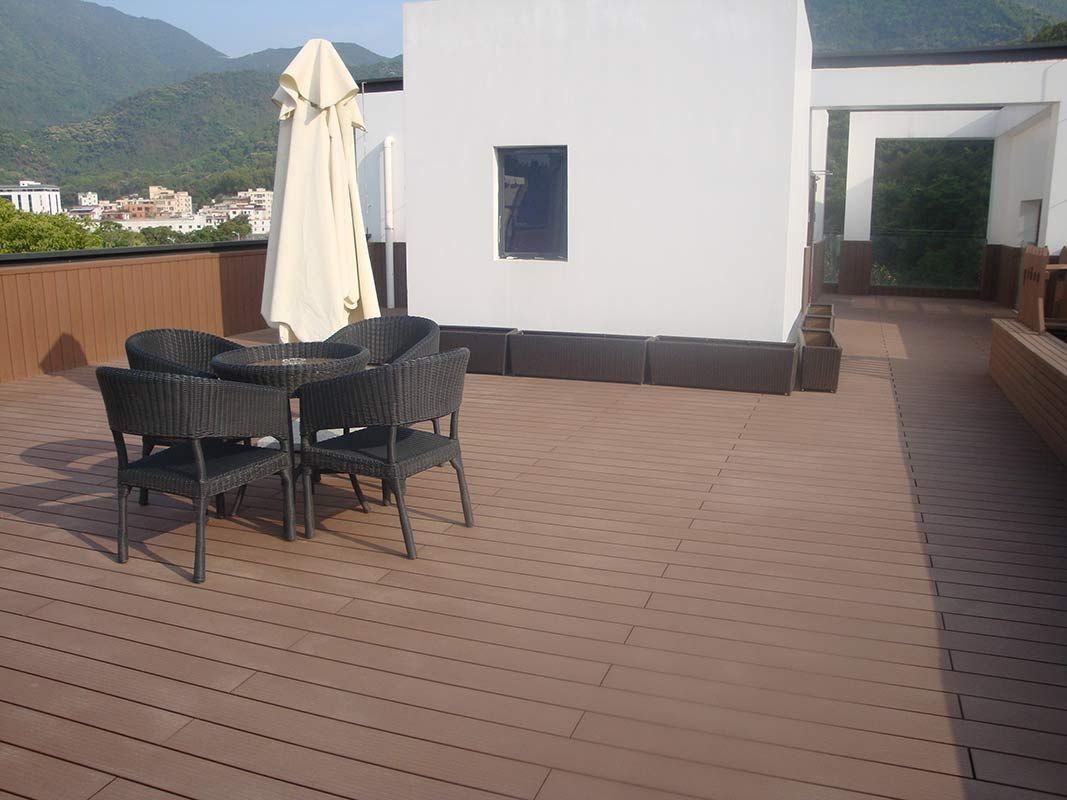 150mm*25mm WPC Floor Decking Tiles The Perfect Combination of Style and Durability