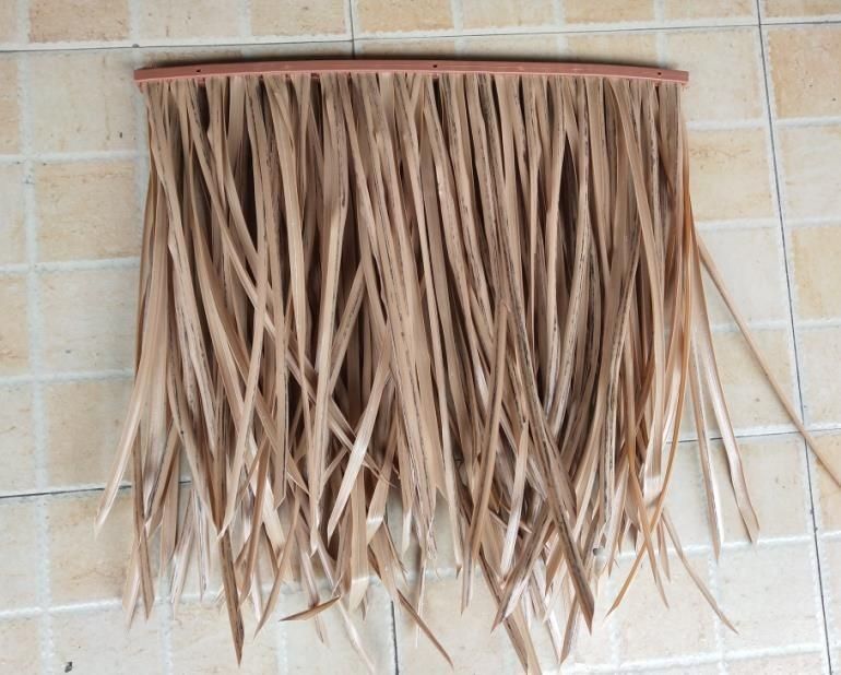 Yellow PVC Simulation Thatch for Garden/Cottage/Park Life Expectancy up to 15 Years