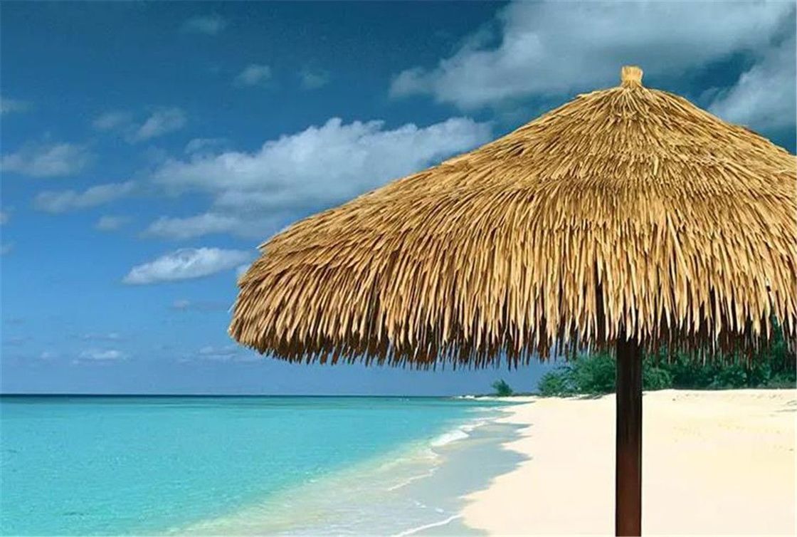 Durable Garden Landscape Design Decorative PVC Thatched Roof Tiles with Customization