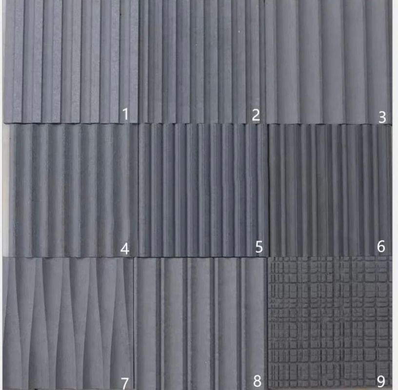 3D  Slotted Decorative Fiber Cement Facade for Heat-Resistant Material