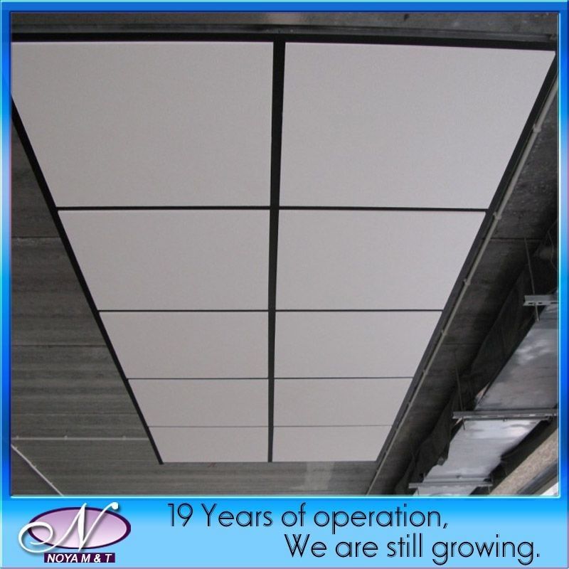 600*600*20/25 Fireproof Fiberglass Acoustic Ceiling Panel for Suspended Decorative