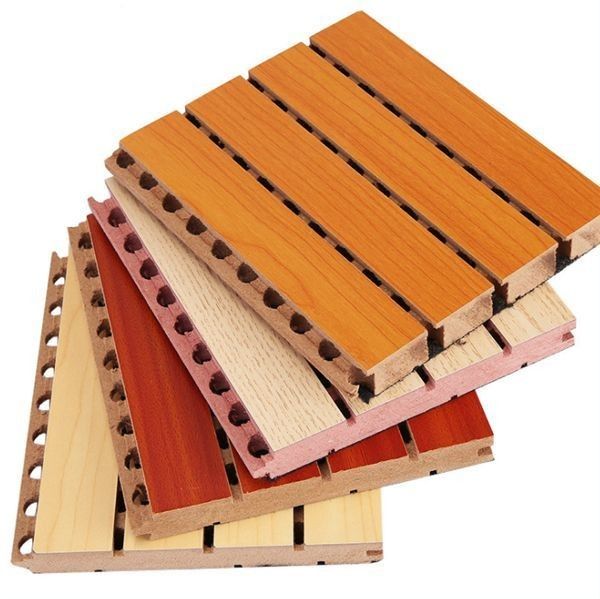 Replaceable Sound Absorption Perforated Wooden Acoustic Board for Wall Decoration