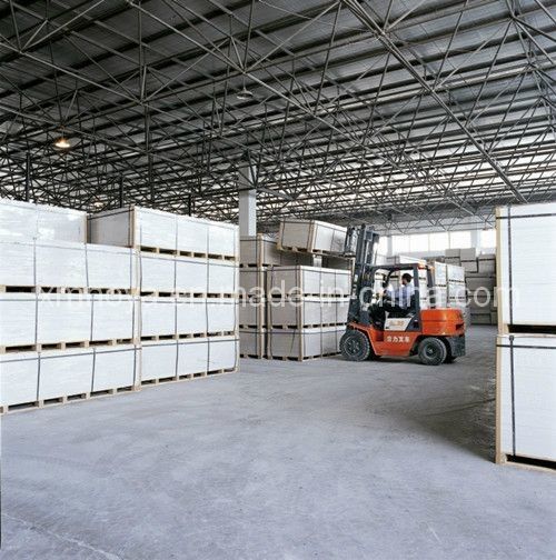 Indoor Gray and Light Yellow Sound Insulation Reinforce Fiber Cement Board for Ceiling