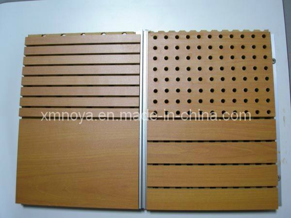 Fireproof Wooden Acoustic Sound Absorption Perforated Interior Wall Decorative Panel
