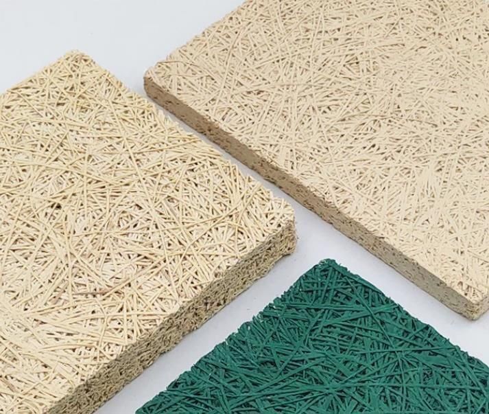 1200*2440mm Wood Wool Sound Absorbing Board for Noise Reduction Ceiling Decoration