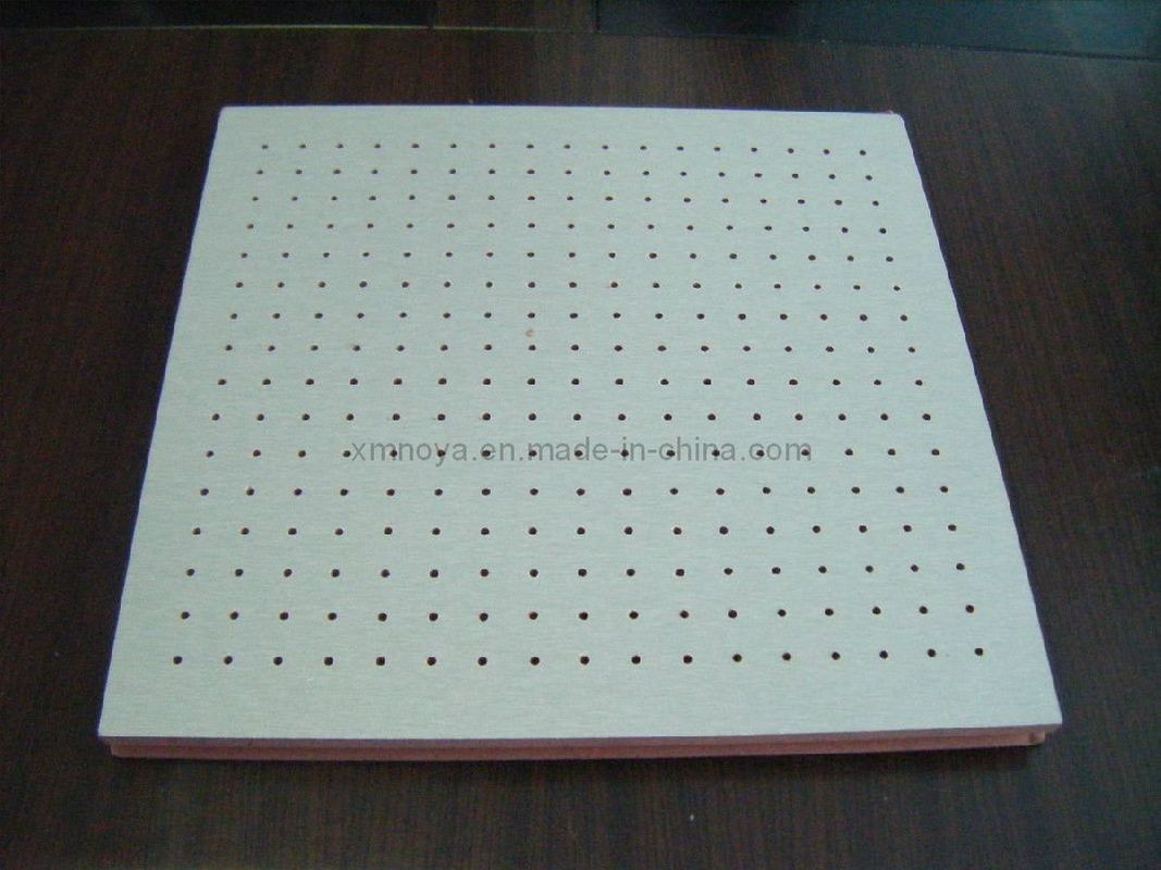 Veneer Surface Perforated Wooden Acoustic Board Sound Absorption Panel for Ceiling