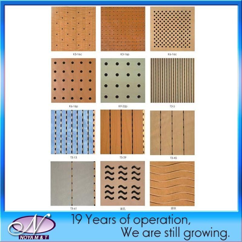 Wool Acoustic Panel Type Perforated Wooden Acoustic Panels for Ceilings and Walls