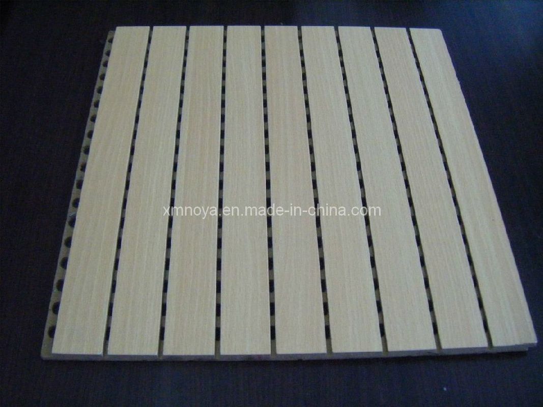 Fireproof Grade A1 Wooden Panel for Wall and Ceiling Decor Acoustic Sound Absorption