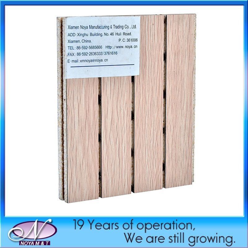Wooden Acoustic Panels Fireproof Grade A1 and Easy to Install for Wall / Ceiling